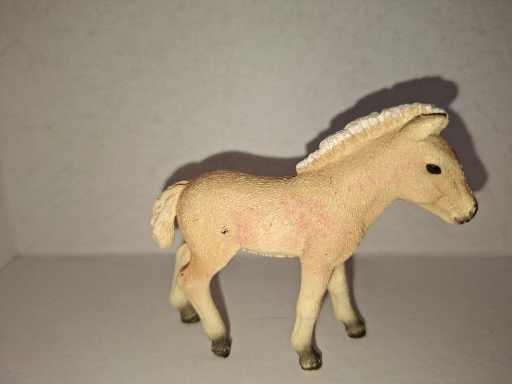 schleich Fjord veulen 13755, Ophalen of Verzenden, Zo goed als nieuw, Paard, Beeldje of Figuurtje