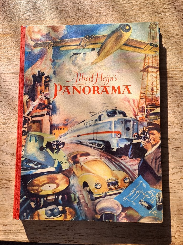 ALBERT HEIJN'S PANORAMABOEK. 1953. MISSEN WAT PLAATJES., Verzamelen, Supermarktacties, Albert Heijn, Ophalen of Verzenden