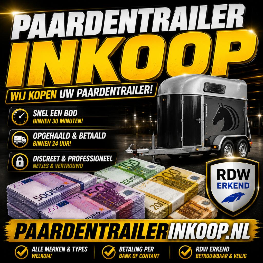 INKOOP - OPKOPER - AANHANGWAGEN INKOPER - RDW erkend, Ophalen of Verzenden