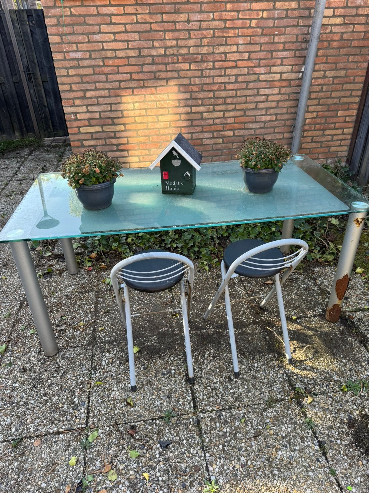 Gratis af te halen glazen tafel, Ophalen, Gebruikt, Rechthoekig, Overige materialen