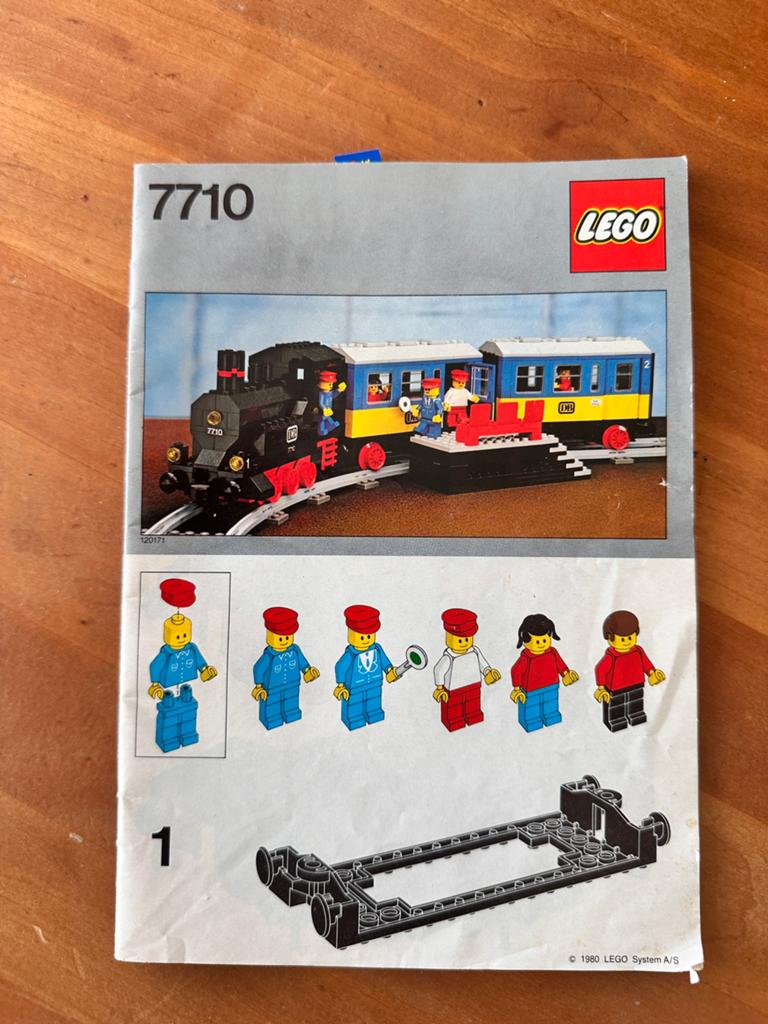 Vitage lego 7710 trein bouwbeschrijving, Ophalen of Verzenden, Gebruikt