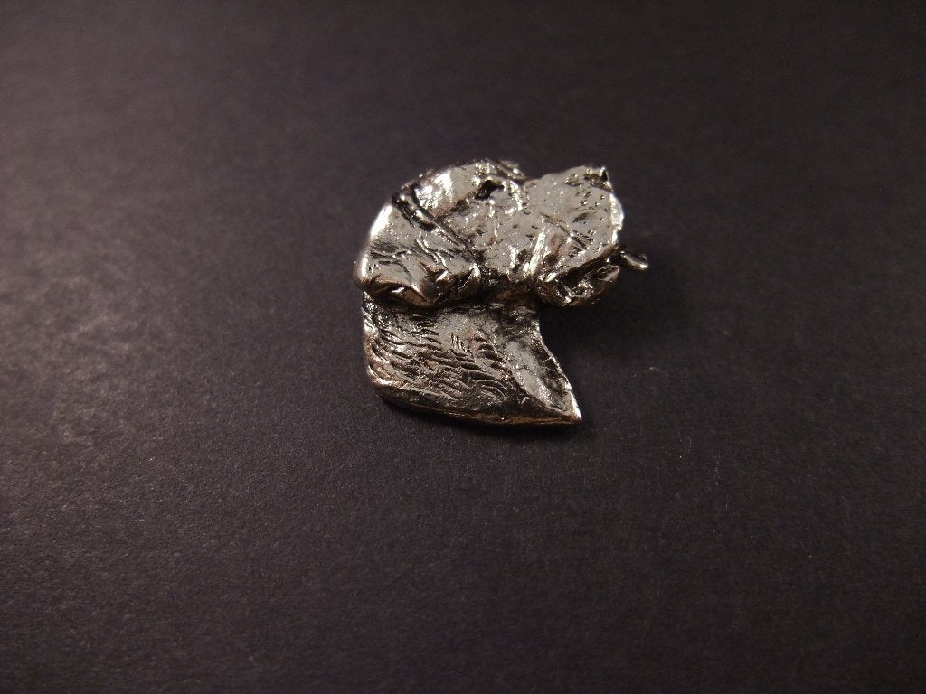 Labrador Retriever ( Labrador ) zilverkleurige pin, Ophalen of Verzenden, Gebruikt, Overige onderwerpen