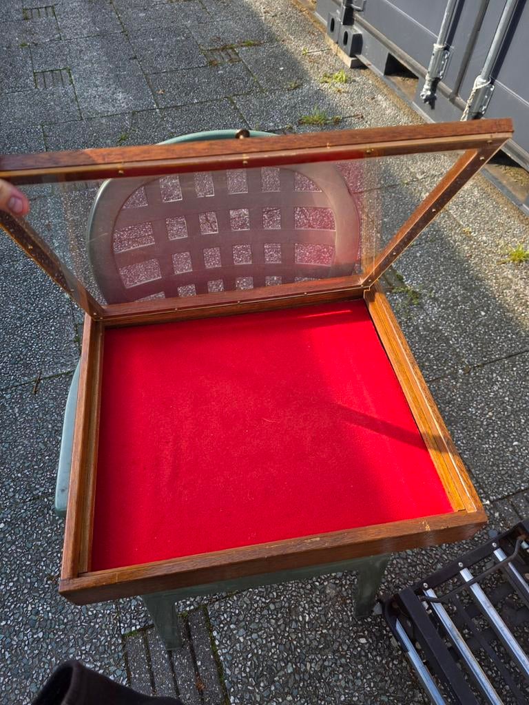 Houten display kast , vitrinekast voor sieraden etcetera,, Ophalen, 25 tot 50 cm, 50 tot 100 cm, Minder dan 100 cm