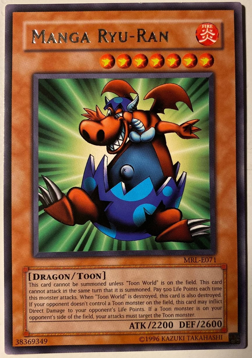 Yu-Gi-Oh! Manga Ryu-Ran MRL Old Rare !, Ophalen of Verzenden, Zo goed als nieuw, Losse kaart