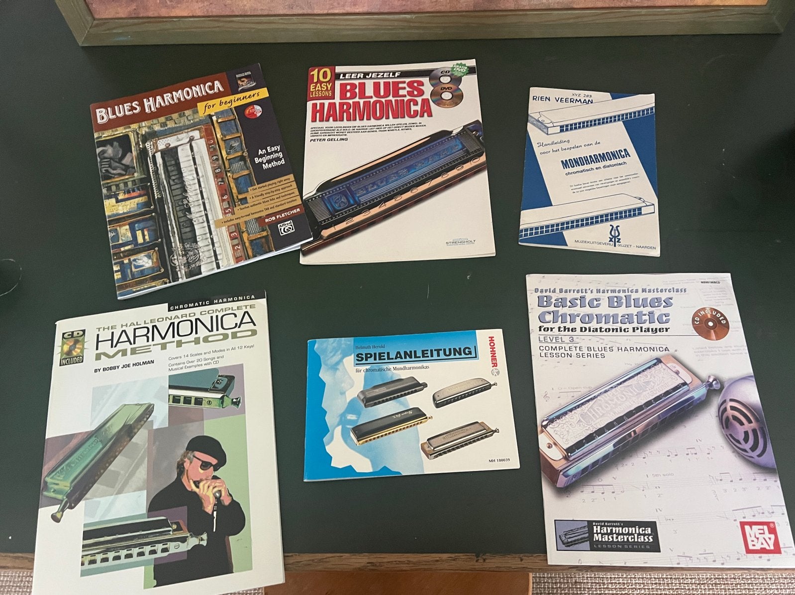 Mondharmonica lesboeken en methodes (6 stuks), Ophalen of Verzenden, Zo goed als nieuw