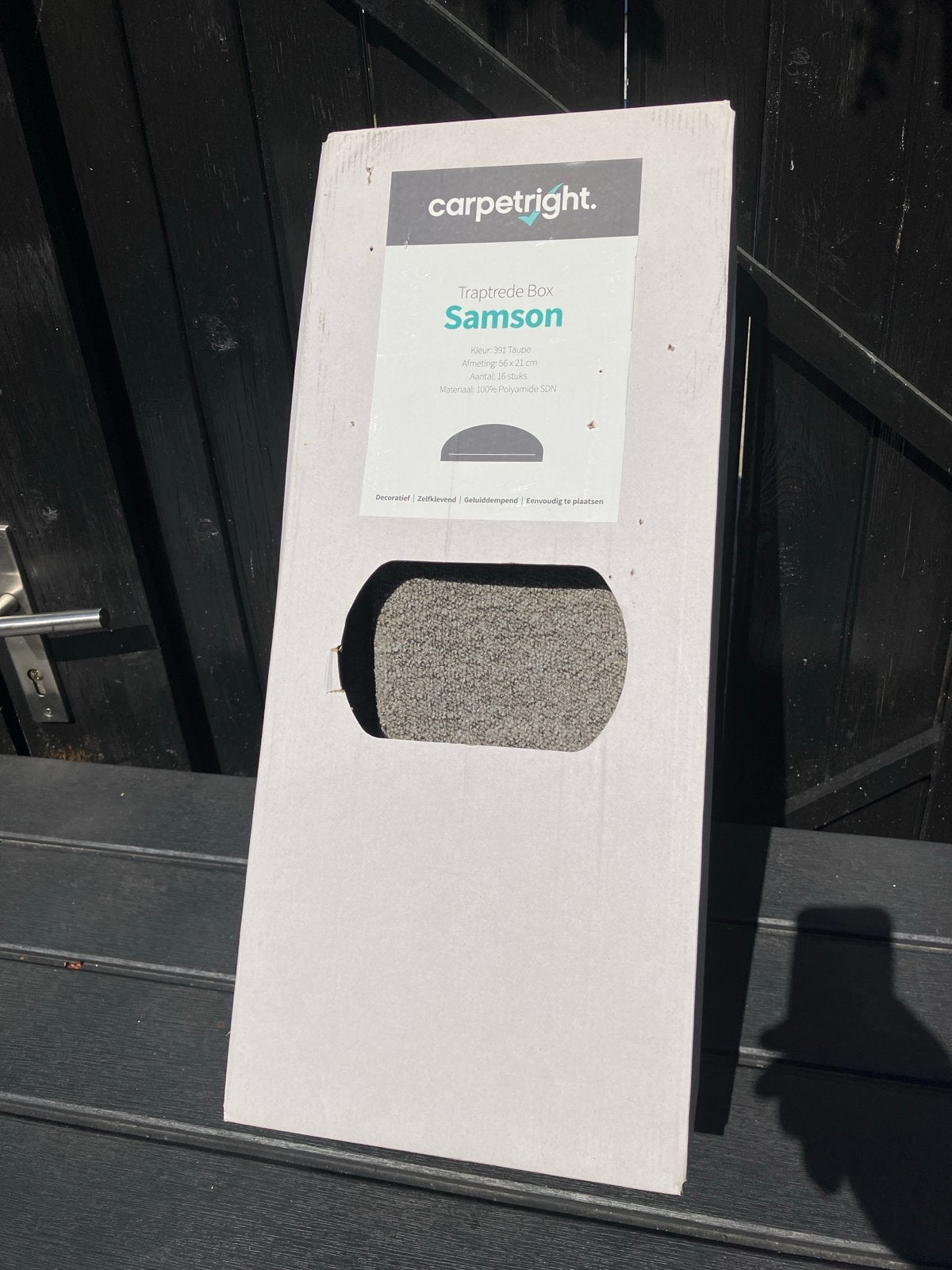 Traptrede Box Samson - Grijs-Beige, Ophalen of Verzenden, Nieuw, Grijs, Rechthoekig