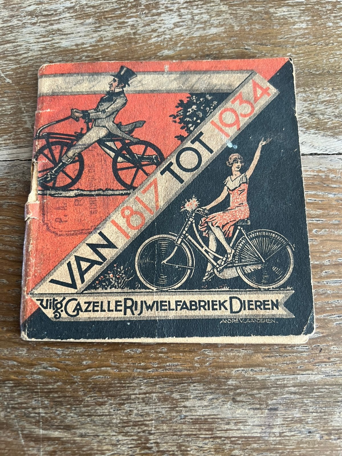 OUD BOEKJE GAZELLE RIJWIELFABRIEK DIEREN
