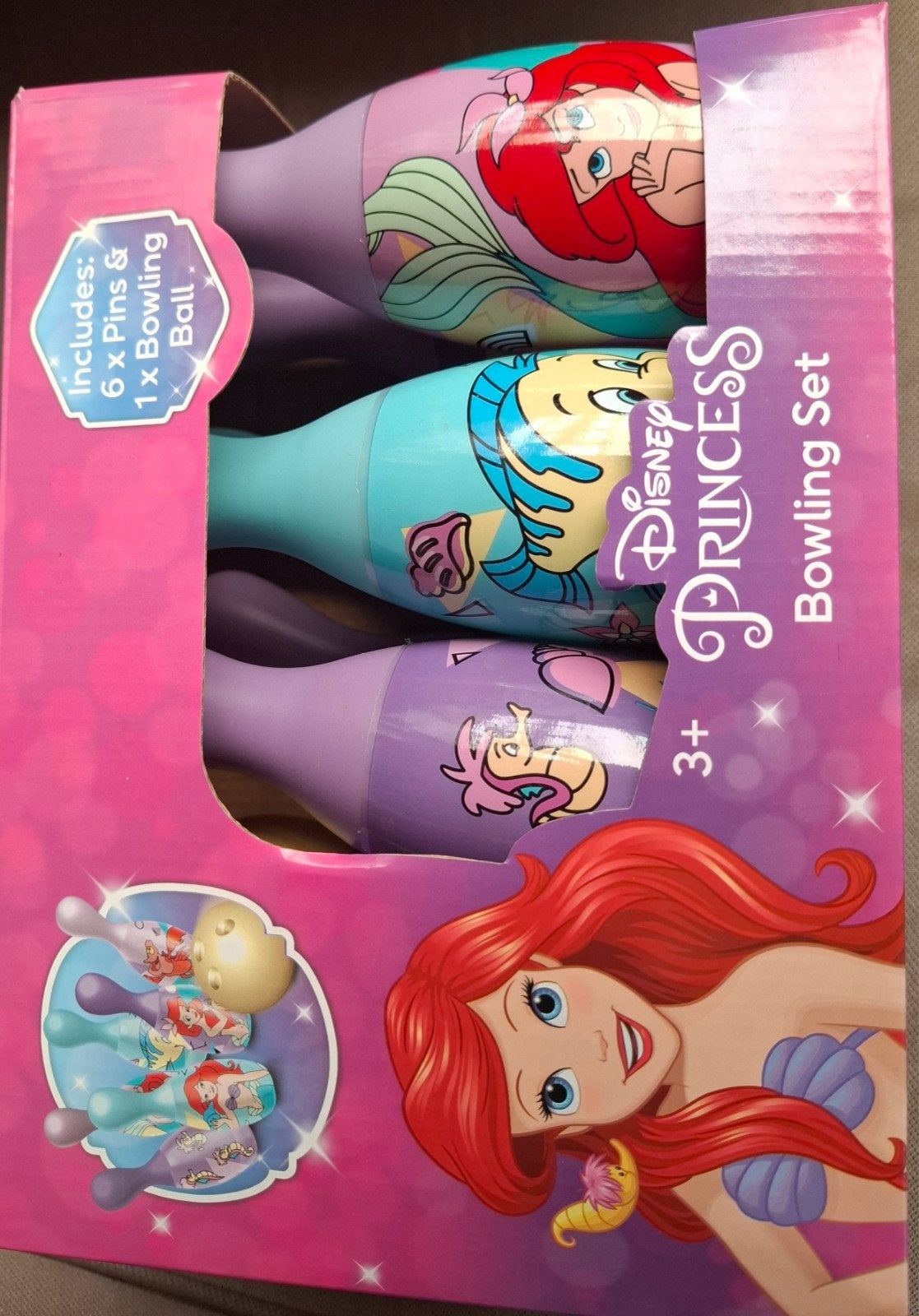 Disney kegelset Ariel, Kinderen en Baby's, Ophalen of Verzenden, Zo goed als nieuw, Jongen of Meisje