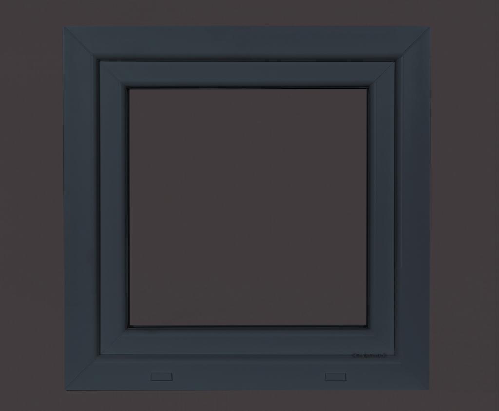 Kunststof antraciet draaikiep kozijn b60 x h60 RAL7016, Doe-het-zelf en Verbouw, Niet ingevuld, Kunststof, Minder dan 75 cm, Overige typen