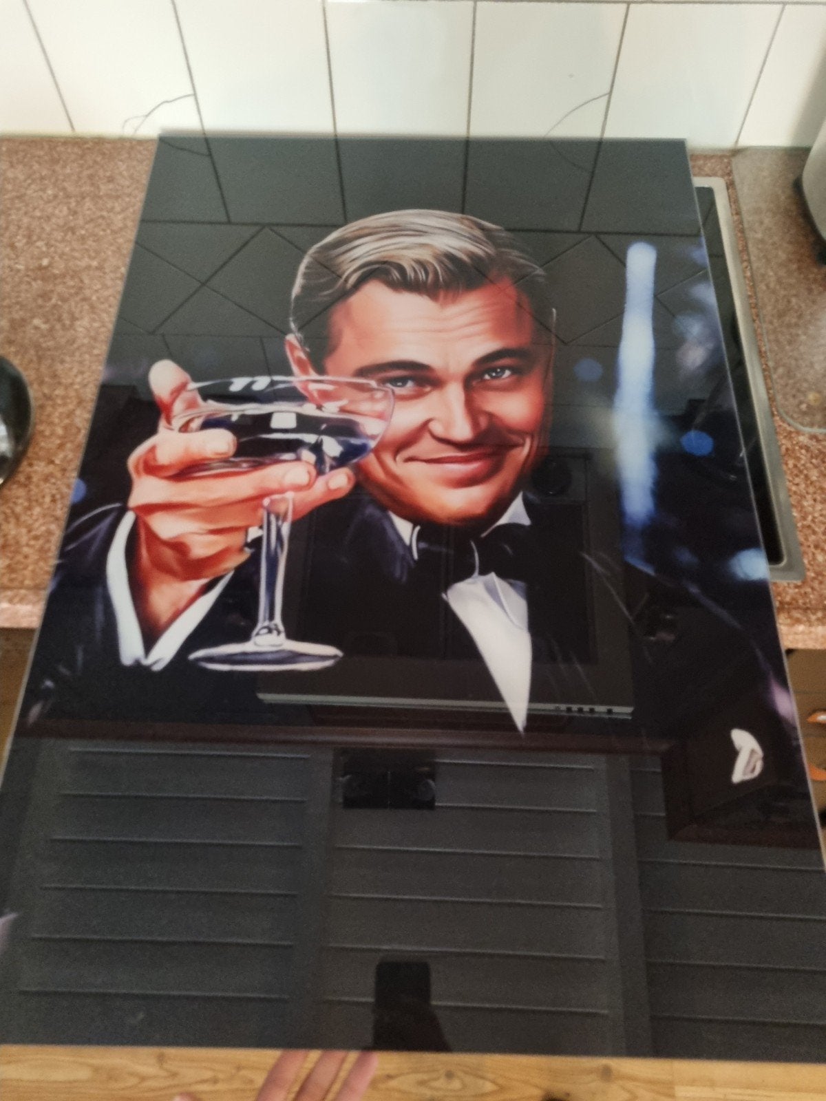 Leonardo DiCaprio The Great Gatsby Schilderij, Ophalen of Verzenden, Overige materialen, Print, Film