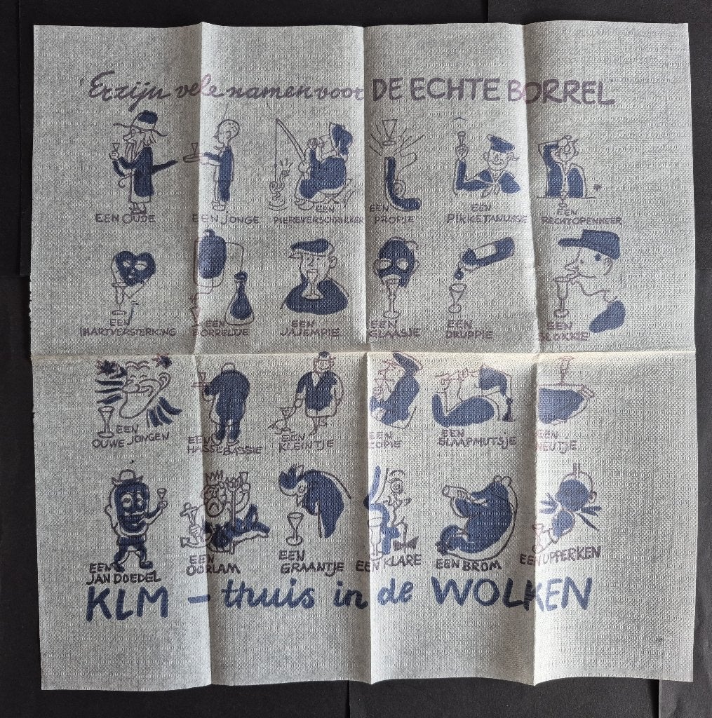 KLM papieren zakdoek (K1210), Ophalen of Verzenden, Zo goed als nieuw, Overige typen