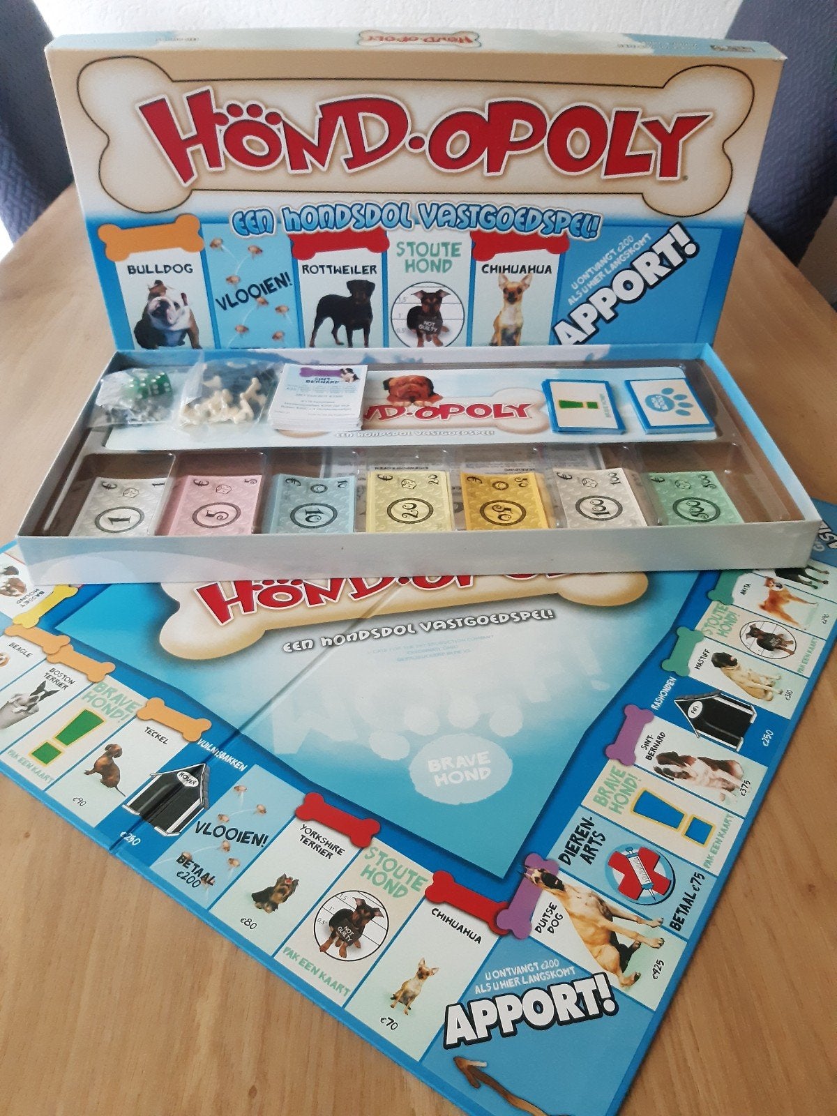 Hond opoly monopoly Incl.verz.kosten, Vijf spelers of meer, Verzenden, Zo goed als nieuw
