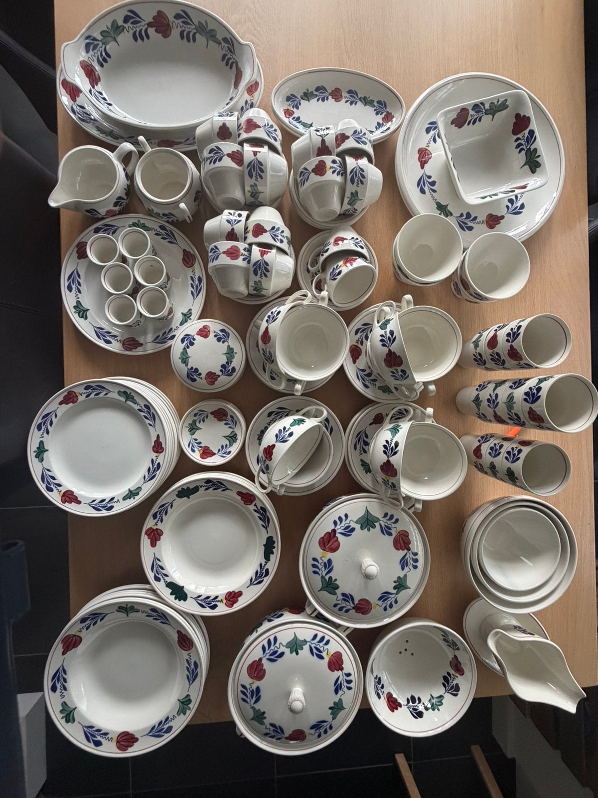 Boerenbont servies Boch, Ophalen, Overige merken, Zo goed als nieuw, Landelijk/Boerenbont