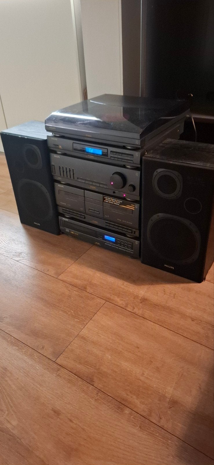 Philips stero-set, audio-set, hifi toren, Ophalen, Gebruikt, Speakers, Philips