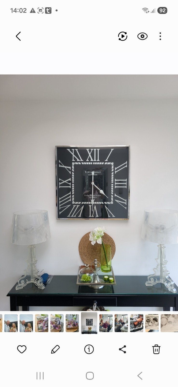 Prachtige klok echte eye catcher, Ophalen of Verzenden, Zo goed als nieuw, Wandklok