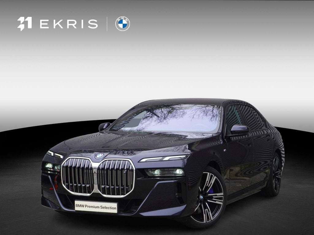 BMW i7 xDrive60 M Sportpakket | Glazen panoramadak Sky Loung, Auto's, BMW, Automaat, Stof, Gebruikt, Zwart