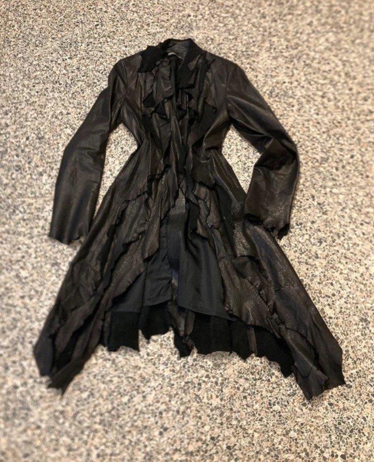 Rundholz gothic MadMax cyberpunk distressed leather coat jas, RUNDHOLZ, Zwart, Ophalen of Verzenden, Maat 36 (S)