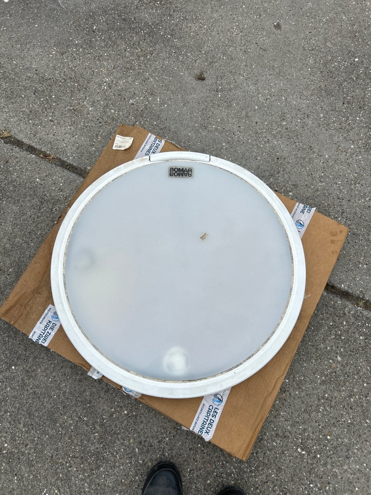 Domar deklicht rond - Made in USA, Ophalen, Gebruikt, Binnenverlichting