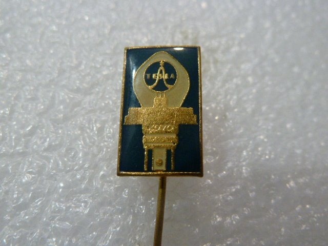 Vintage Tesla Speldje/Pin - Zeldzaam verzamelobject, Verzamelen, Ophalen of Verzenden, Gebruikt, Merk, Speldje of Pin