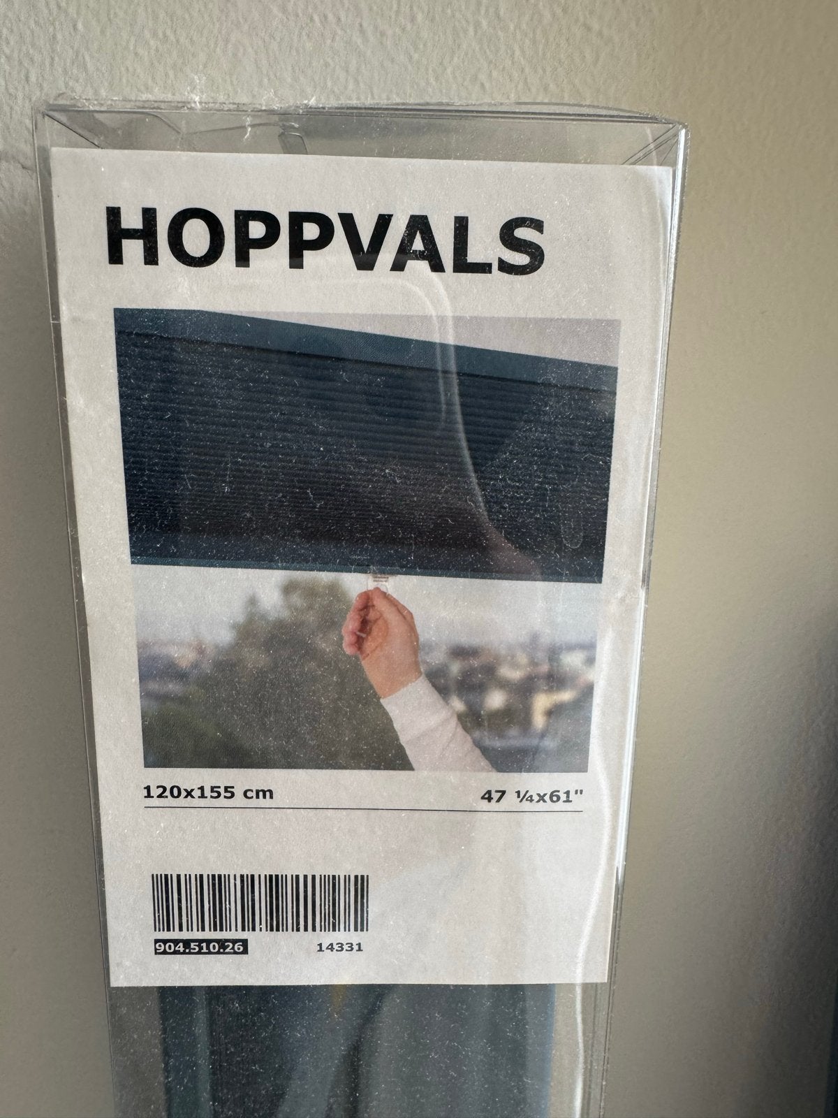 IKEA Hoppvals rolgordijnen (1x gebruikt, 1x nieuw), Ophalen, Gebruikt, 100 tot 150 cm, Grijs