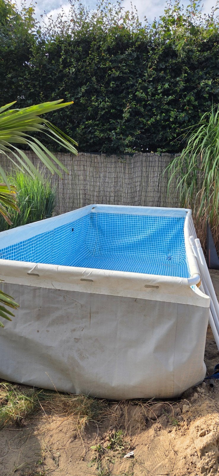 Intex zwembad 4x2x1 incl. zout en zandfilter systeem, Tuin en Terras, Ophalen, Gebruikt, 200 tot 300 cm, 80 tot 120 cm