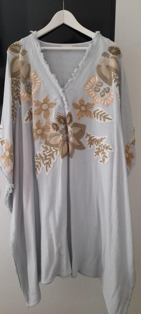 Nieuwe Ibiza Mode Linnen Kaftan met Borduurwerk, Kleding | Dames, Maat 38/40 (M), Ibzmode, Overige kleuren, Nieuw