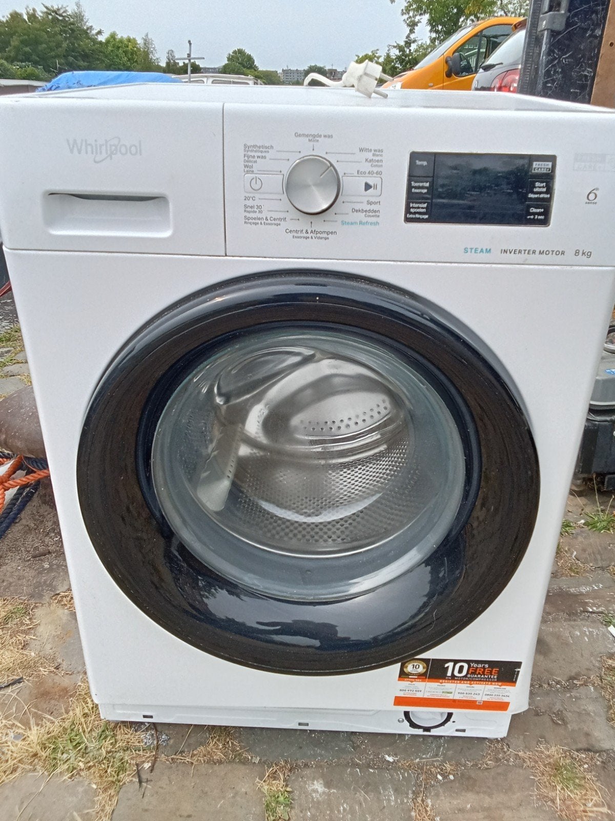 Whirlpool Wasmachine 8kg - Zo goed als nieuw, Ophalen, 1200 tot 1600 toeren, 8 tot 10 kg, Zo goed als nieuw