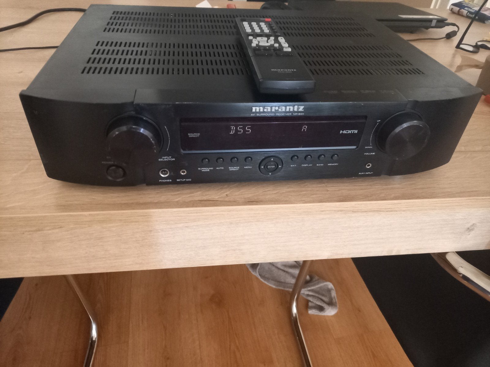 marantz nr1501  receiver, Ophalen, Zo goed als nieuw, 60 tot 120 watt, Marantz