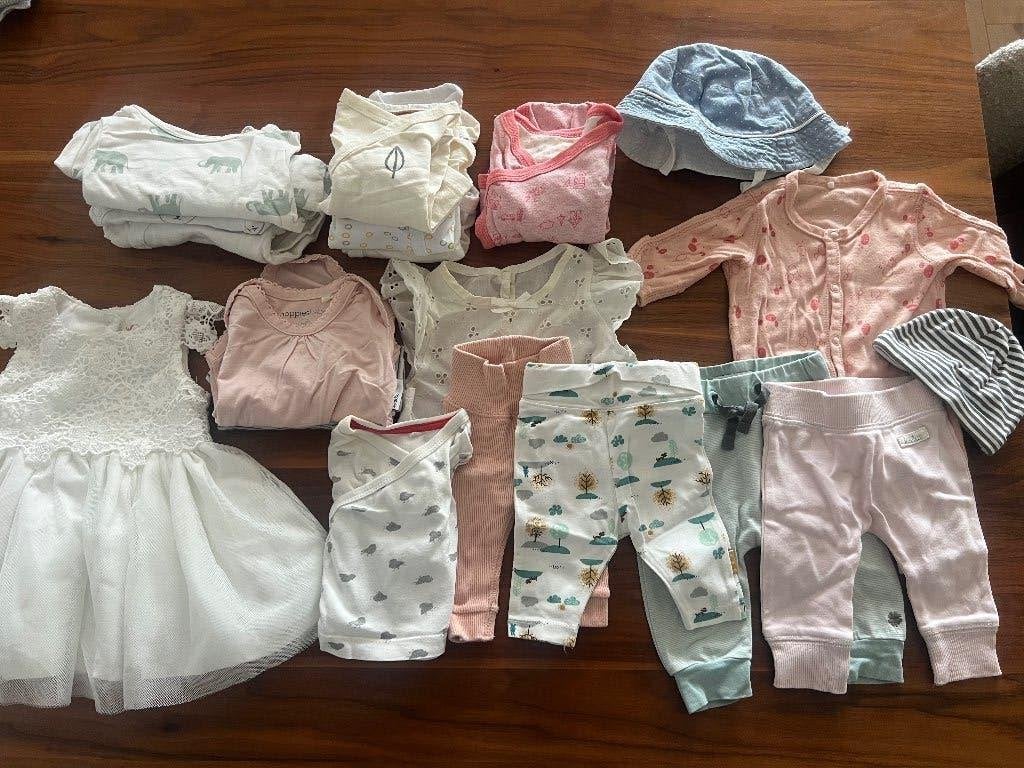 Babypakket voor klein (prematuur) baby meisje. Maat 46-50., Kinderen en Baby's, Ophalen of Verzenden, Zo goed als nieuw, Maat 50