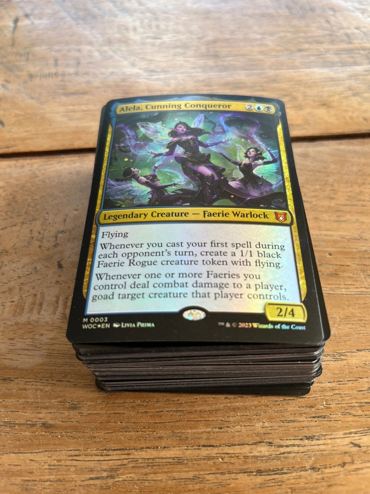 Magic the gathering deck alela, Ophalen of Verzenden, Zo goed als nieuw, Speeldeck, Foil