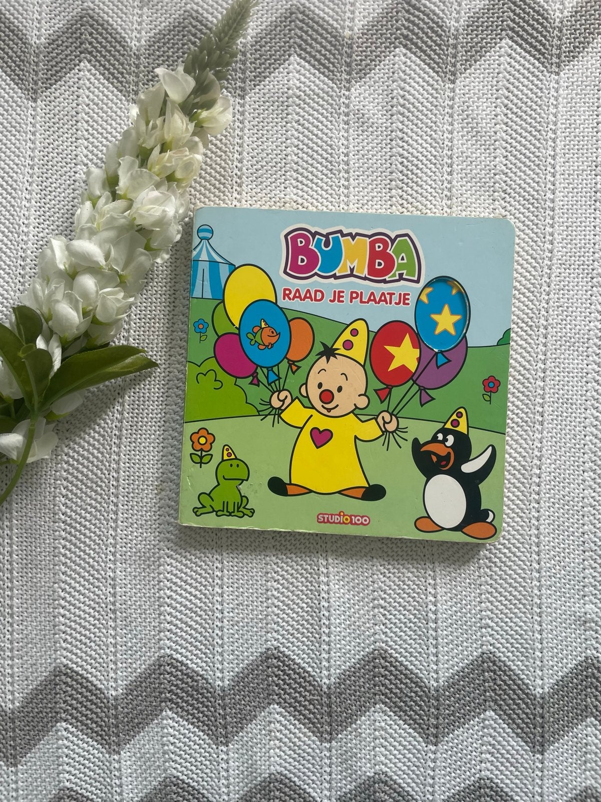 Leuk peuter karton boekje: Raad je plaatje van Bumba, Ophalen of Verzenden, Gelezen