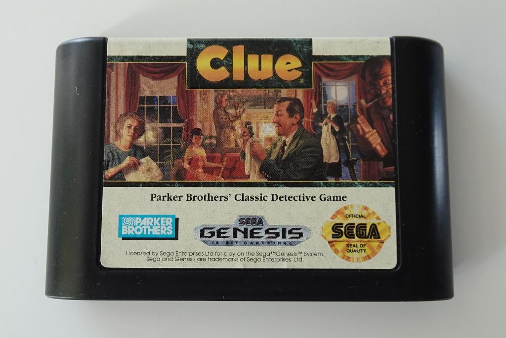 Clue voor Sega Genesis, Ophalen, 1 speler, Zo goed als nieuw, Vanaf 3 jaar