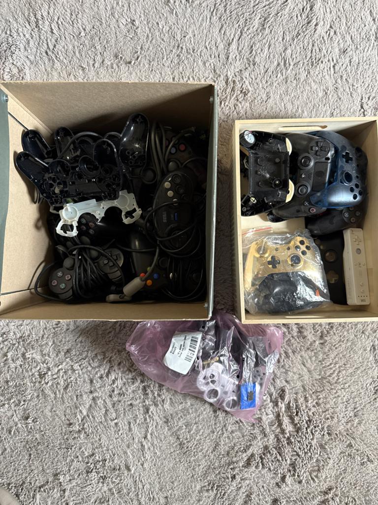 Grote partij controllers voor onderdelen of reparatie, Gebruikt, Microsoft, Overige typen, PlayStation