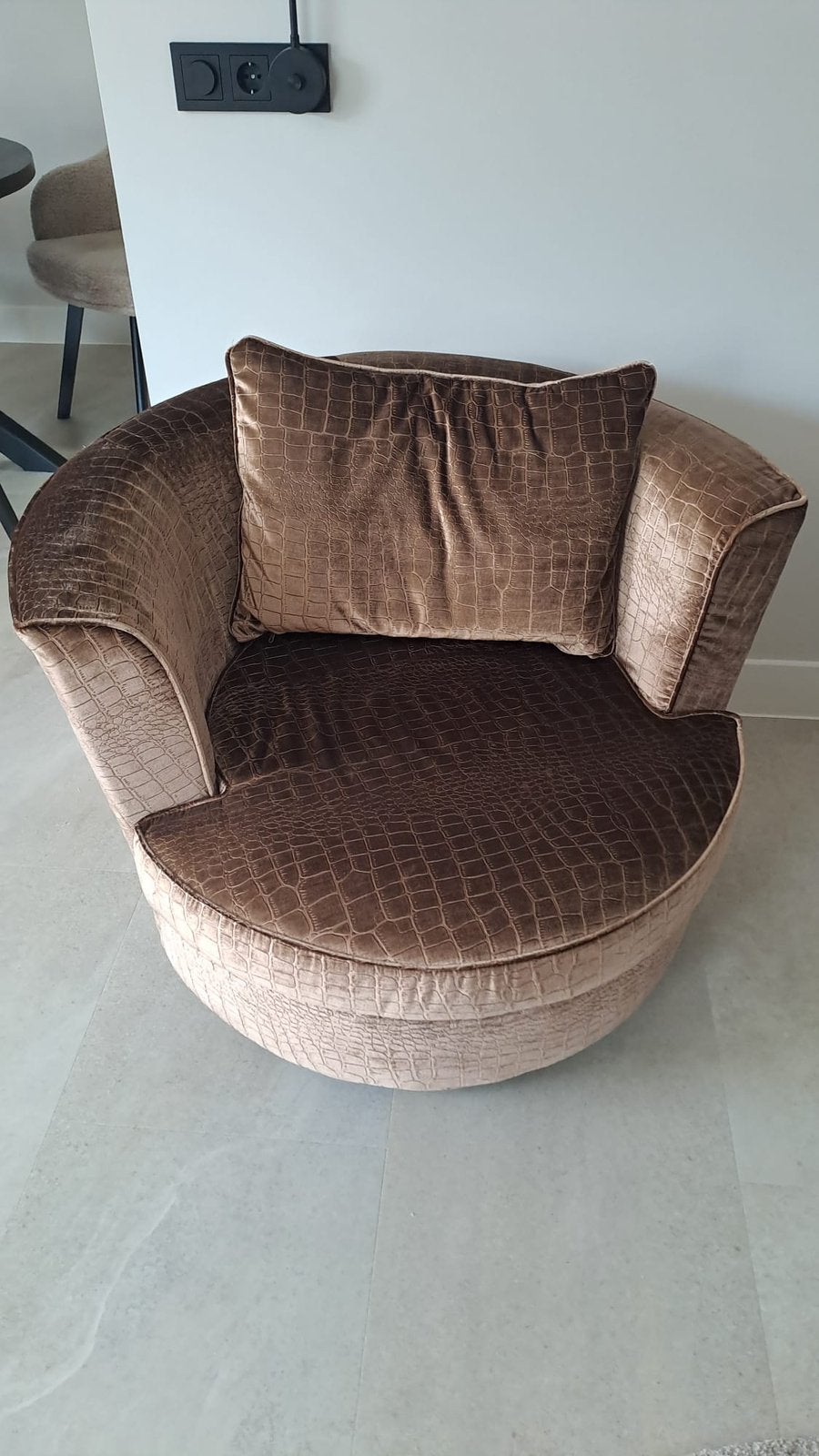 Zgan draai fauteuil, Eenpersoons, Minder dan 75 cm, Ophalen of Verzenden, Zo goed als nieuw