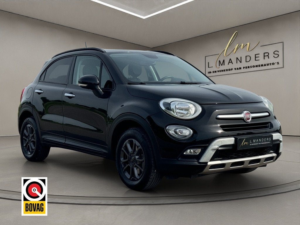 Fiat 500X 1.4 Turbo Cross 2017 ZWART | Automaat | Navigatie, Auto's, Fiat, 15 km/l, Gebruikt, 1295 kg, 4 cilinders