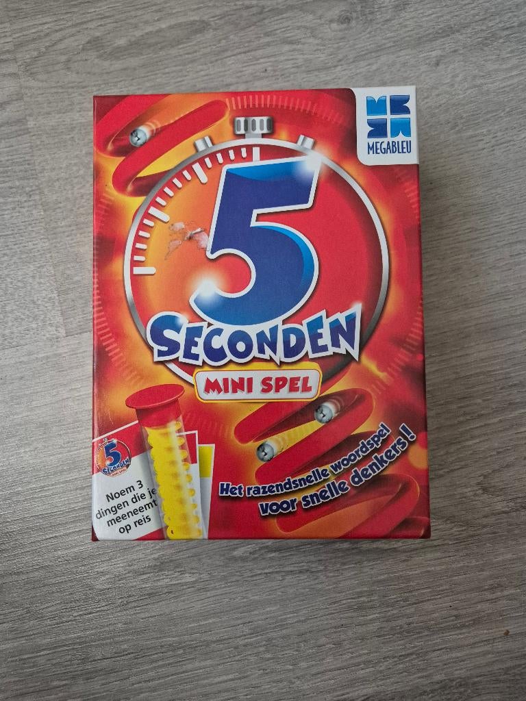 5 seconden minispel, Hobby en Vrije tijd, Gezelschapsspellen | Kaartspellen, Gebruikt, Ophalen of Verzenden