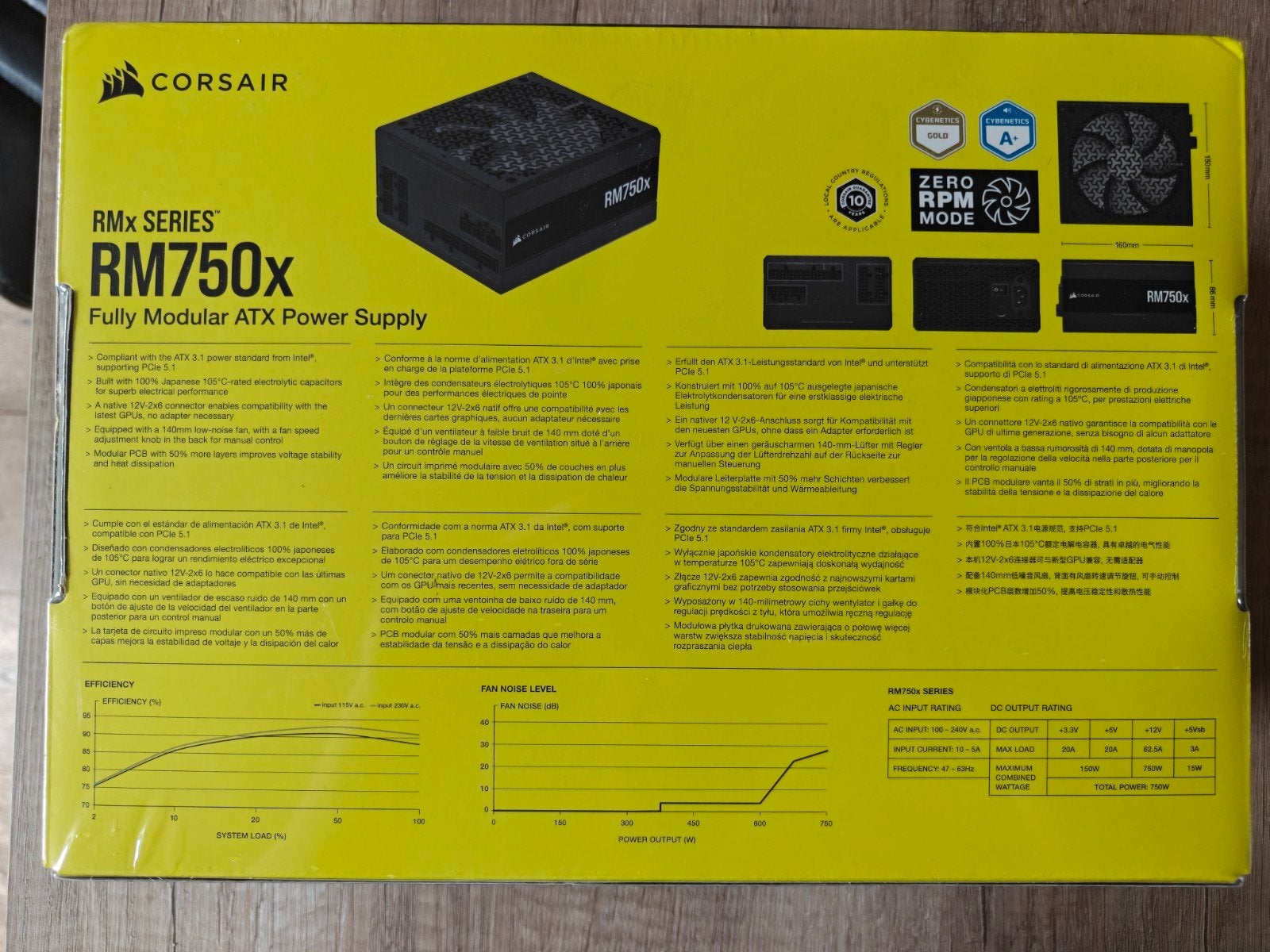 Corsair RM750x (2024) Voeding - Volledig Modulair ATX, Ophalen of Verzenden, Nieuw