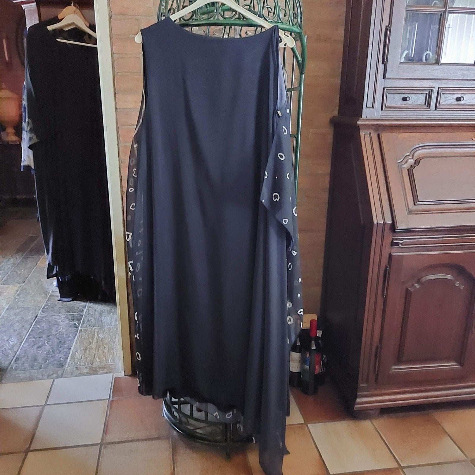 Jurk van het merk Ulla Popken. Maat 50/52, Verzenden, Zo goed als nieuw, Blauw, Jurk