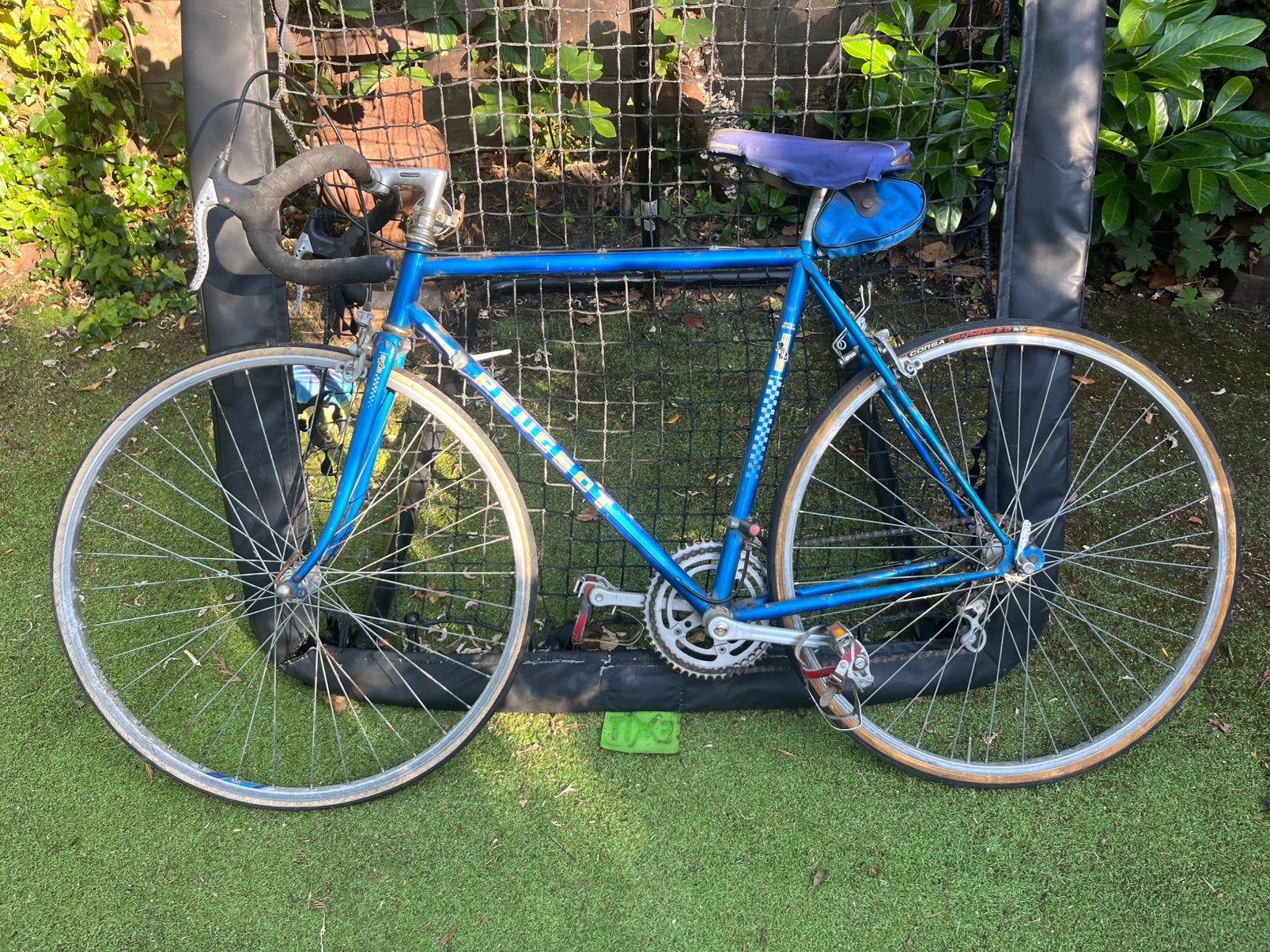 Peugeot vintage racefiets, 28 inch, 10 tot 15 versnellingen, Velgrem, 49 tot 53 cm