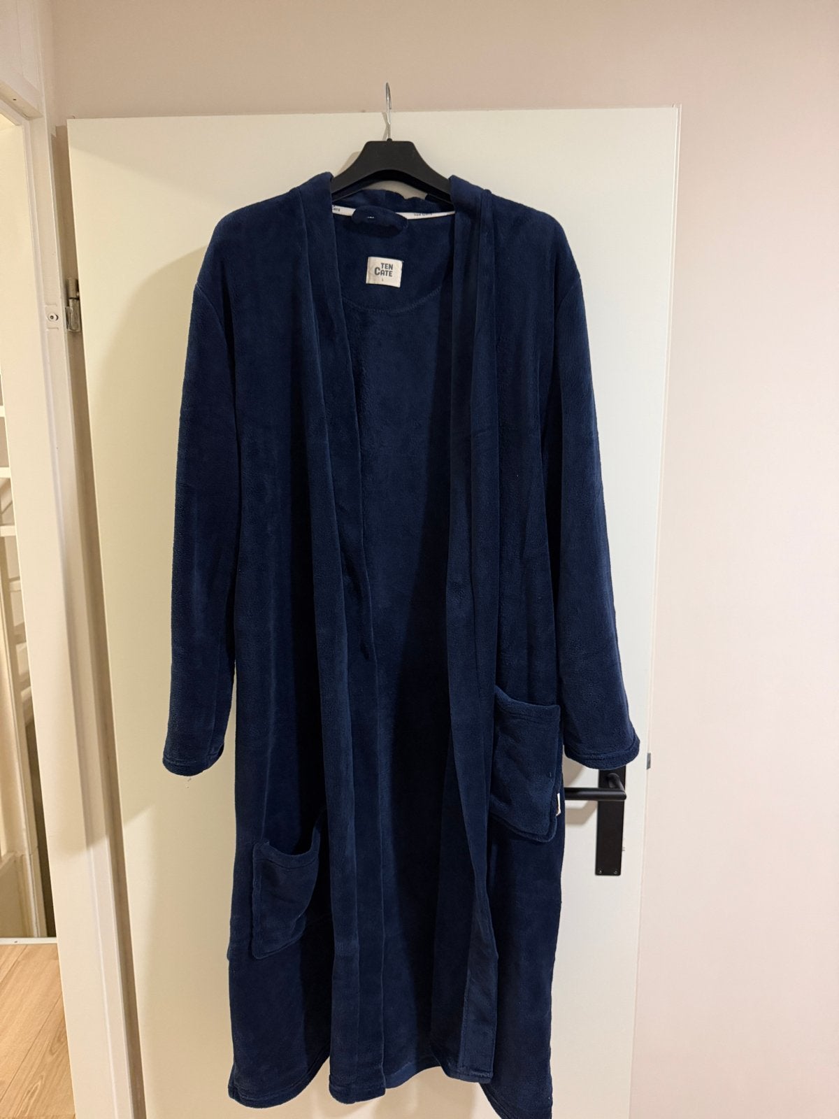Ten Cate Badjas Fleece Nieuw, Kleding | Heren, Ophalen of Verzenden, Maat 52/54 (L), Blauw