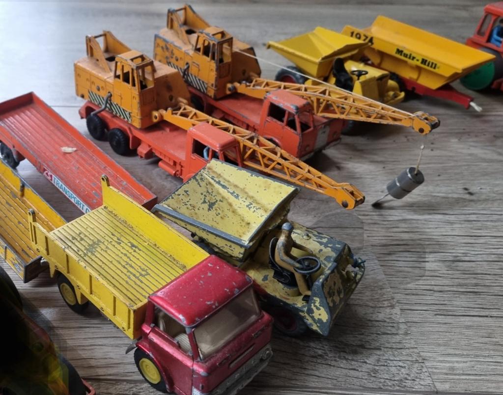 Dinky toys bouw voertuigen, 1:43, Ophalen of Verzenden, Gebruikt, Auto, Corgi