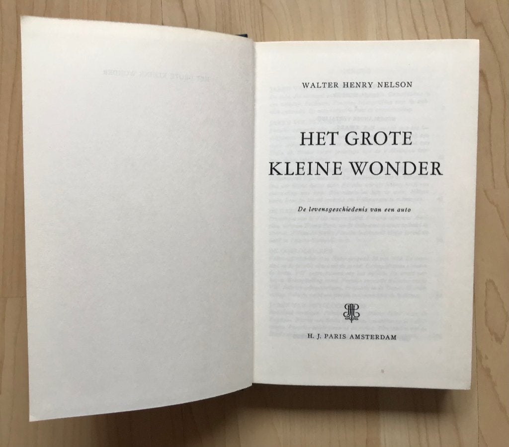 Volkswagen, HET GROTE KLEINE WONDER, Gelezen, Ophalen of Verzenden, W H Nelson, Volkswagen