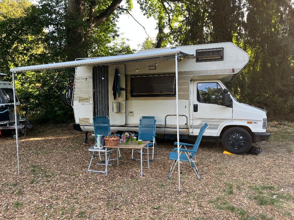 Hymercamp 55 Camper, vakantieklaar, 156dkm, 4x3-puntsgordel, Integraal, Chemisch toilet, Ringverwarming, Fiat