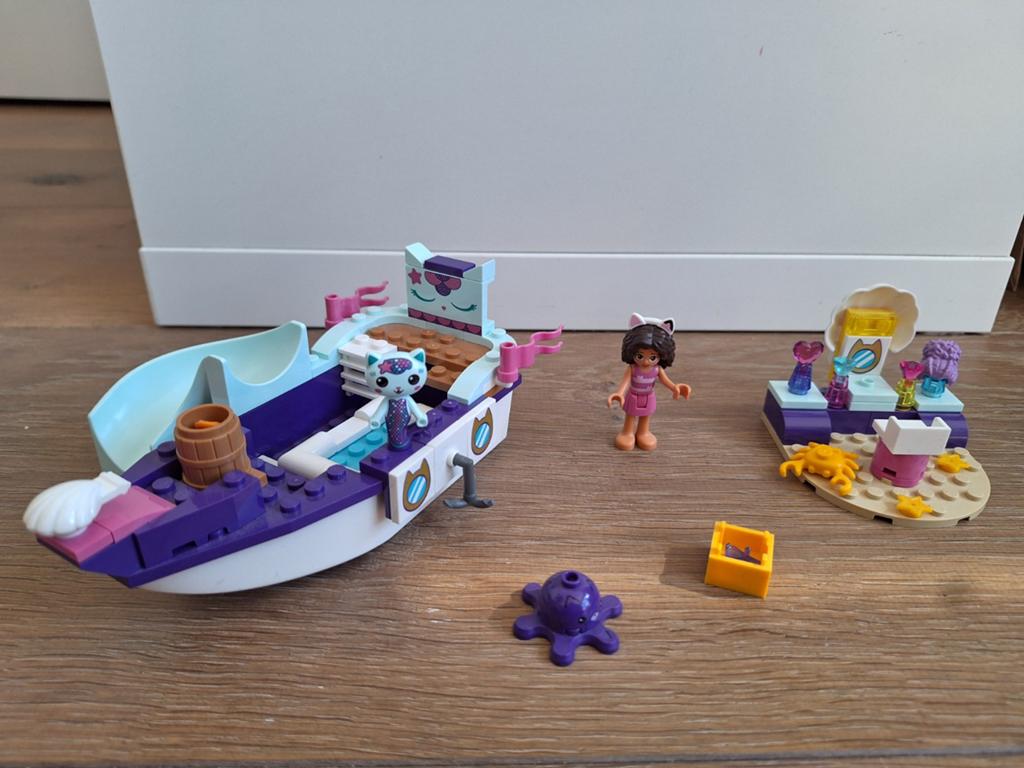 LEGO 10786 Gabby's Poppenhuis - Vertroetelschip Meerminkat, Lego, Ophalen of Verzenden, Complete set, Compleet