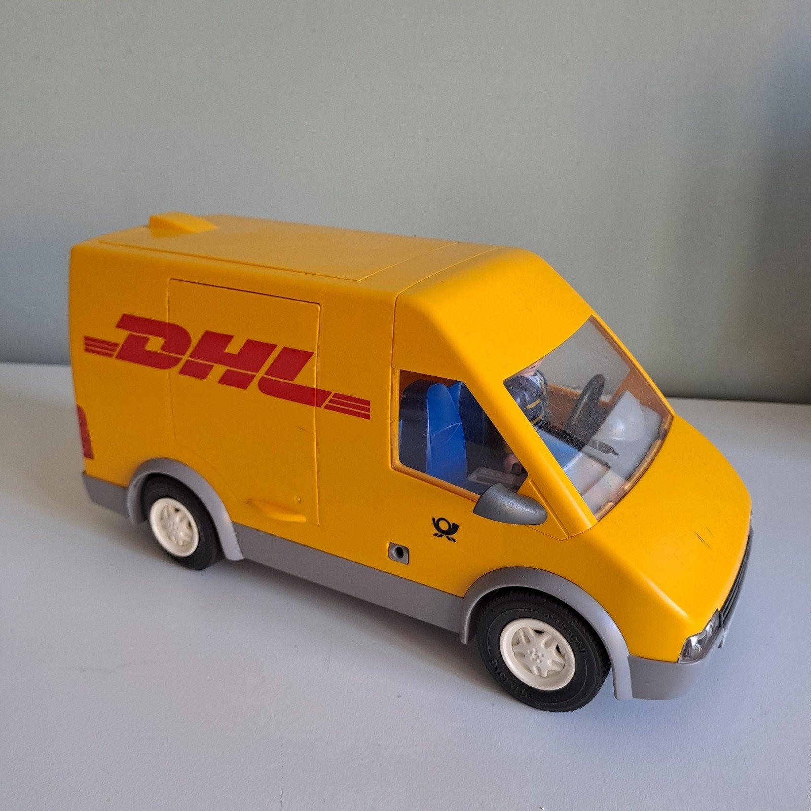 Playmobil DHL Bus - Gele Bestelbus met Figuur, Kinderen en Baby's, Speelgoed | Playmobil, Gebruikt, Complete set, Voertuig, Ophalen of Verzenden