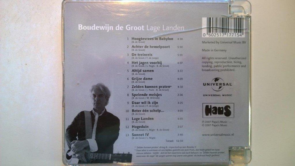 Boudewijn de Groot - Lage Landen, Ophalen of Verzenden, Zo goed als nieuw, Pop