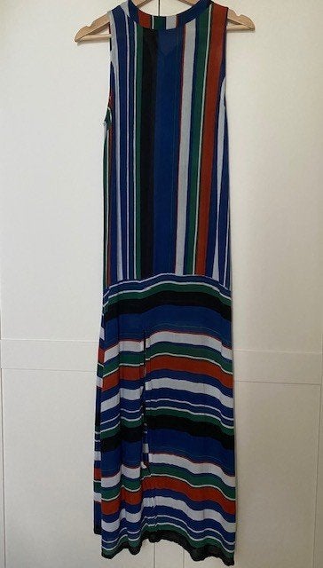 luchtige maxi jurk XS van Oscar Jane, Kleding | Dames, Jurken, Meerkleurig, Zo goed als nieuw, Maat 34 (XS) of kleiner, Onder de knie