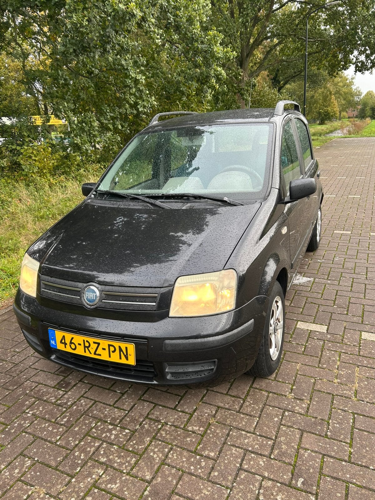 Fiat Panda 155000 km 2005 MEENEEMPRIJS, Auto's, Voorwielaandrijving, Zwart, Origineel Nederlands, Handgeschakeld