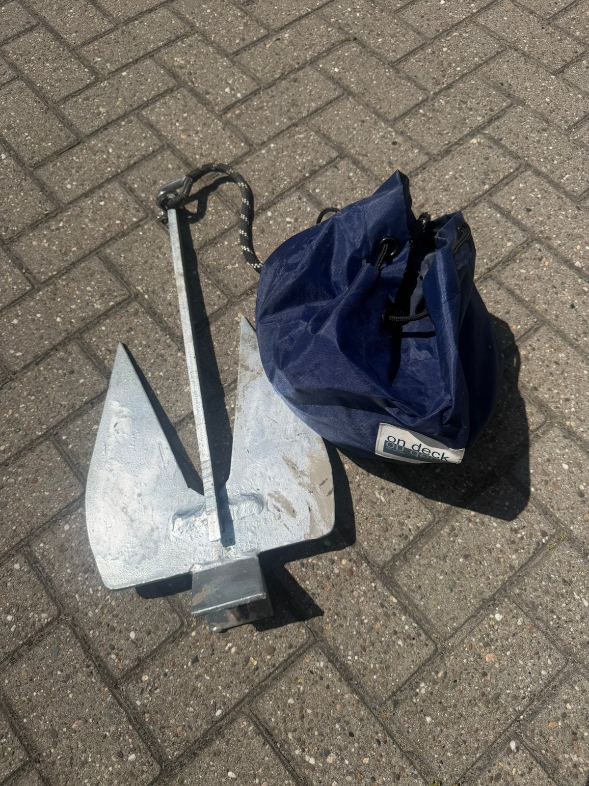 gegalvaniseerd anker 8kg, Watersport en Boten, Ophalen, Zo goed als nieuw, Ankeren en Afmeren, Zeilboot of Motorboot