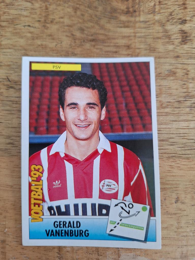 Gerald Vanenburg PSV Voetbal '93 Panini Plaatje, Ophalen of Verzenden